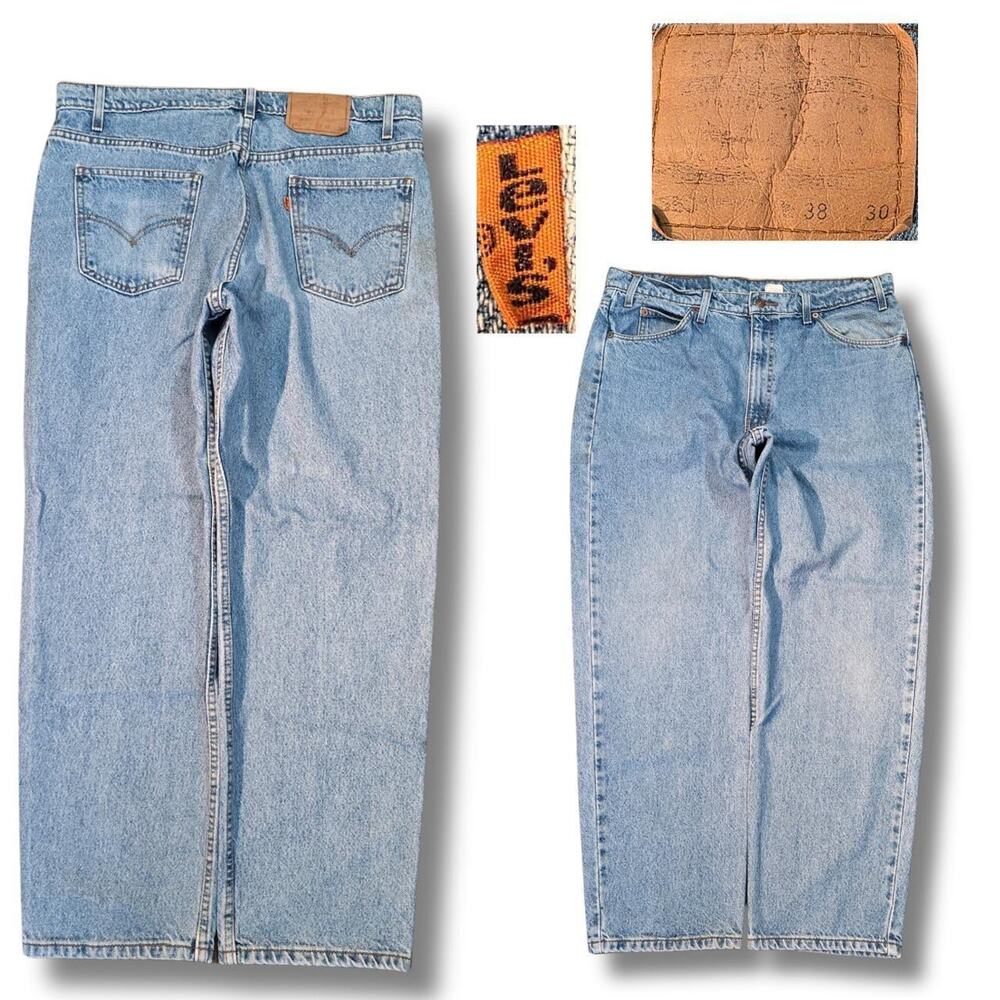 Vintage Faded Levi Orange Tab Denim Jeans (36x30)